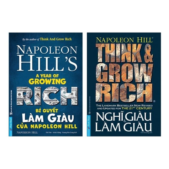 Sách - Combo 2 Cuốn: Bí Quyết Làm Giàu Của NapoLeon Hill + Nghĩ Giàu & Làm Giàu