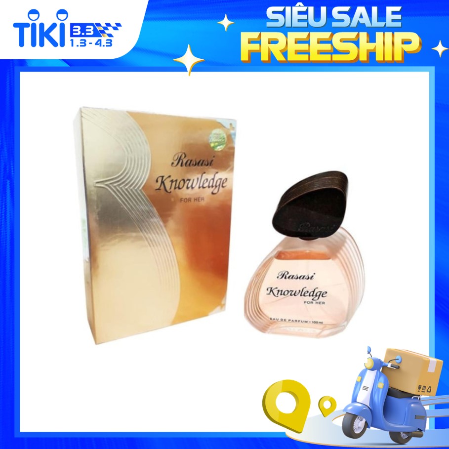 Tinh dầu nước hoa nữ Dubai Rasasi Knowledge For Her Eau De Parfum 100 ML