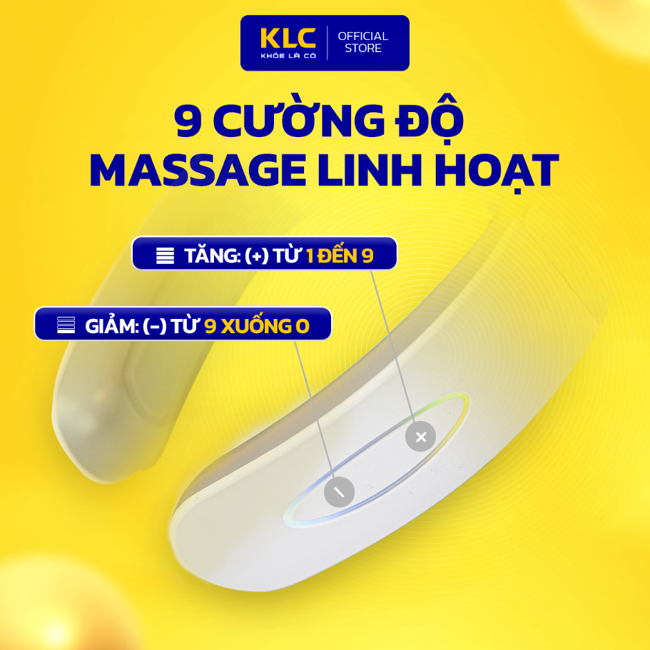 Máy massage cổ KLC K688, Chăm sóc điều trị chấn thương, giảm căng thẳng mãn tính, xua tan đau mỏi hiệu quả