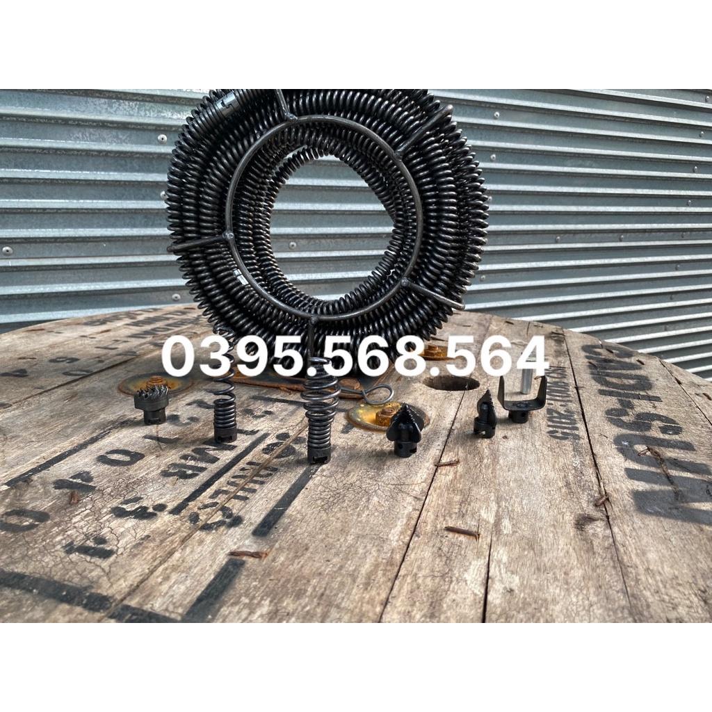 3M dây thông tắc nghẹt + 6 đầu thông+ Kết nối