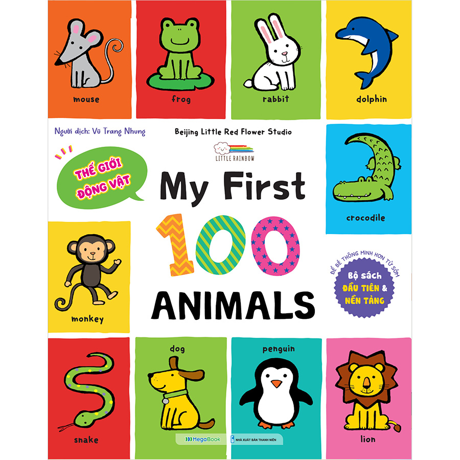 Combo My First 100 Words - 100 Animals - Numbers - Shapes - Colors - Sách từ vựng đầu đời cho bé (3 cuốn)