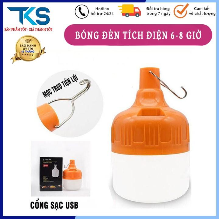 Bóng đèn tích điện 6-8h loại 100w sạc tích điện có móc treo