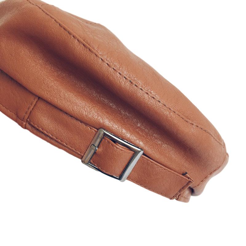 Mới Nón Trẻ Em cho Bé Gái Giả Da Thu Đông Bé Mũ Có Thể Điều Chỉnh Trẻ Em Bé Trai Nón Trẻ Em Mũ Nồi Đô Phụ Kiện