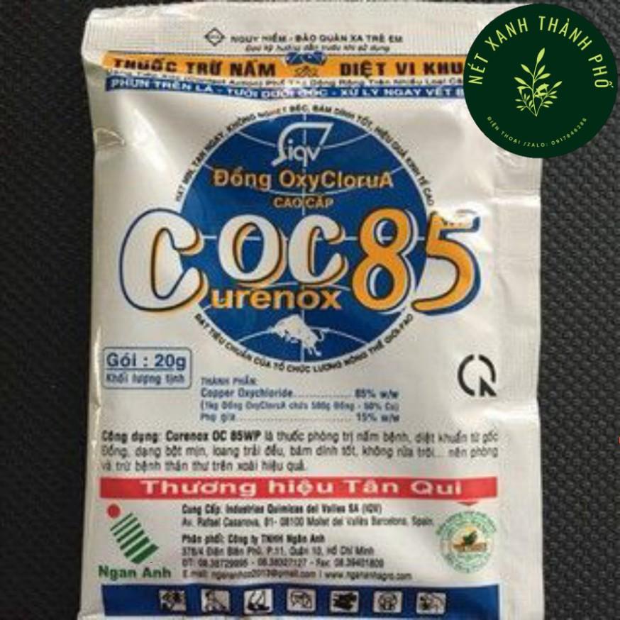 Thuốc Trừ nấm bệnh cho cây trồng, Coc85 WP gói 20g, thuốc trừ bệnh góc đồng coc 85