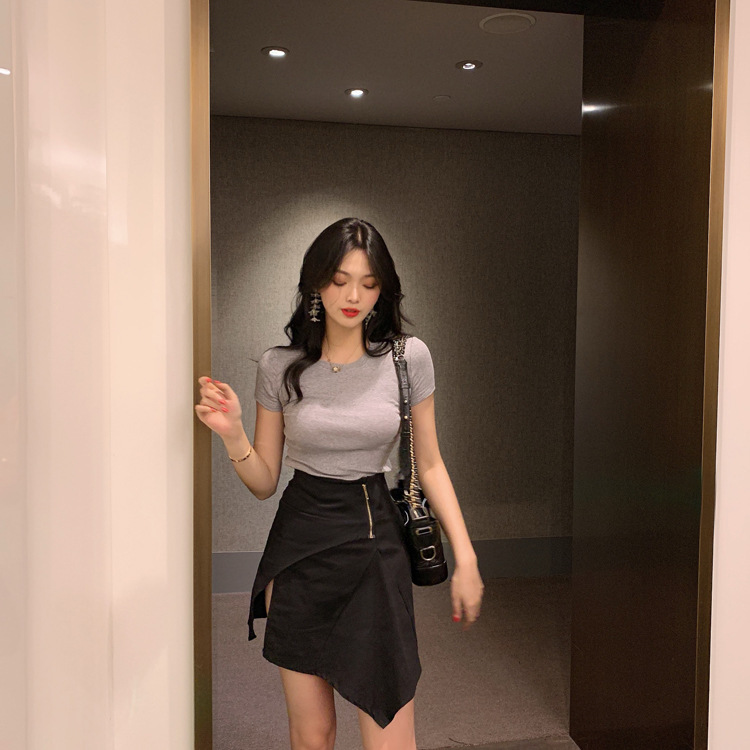 Áo Thun Nữ Cổ Tròn Tay Ngắn Vải Mềm Mãi Màu Trơn Trẻ Trung Đơn Giản - MSP T05