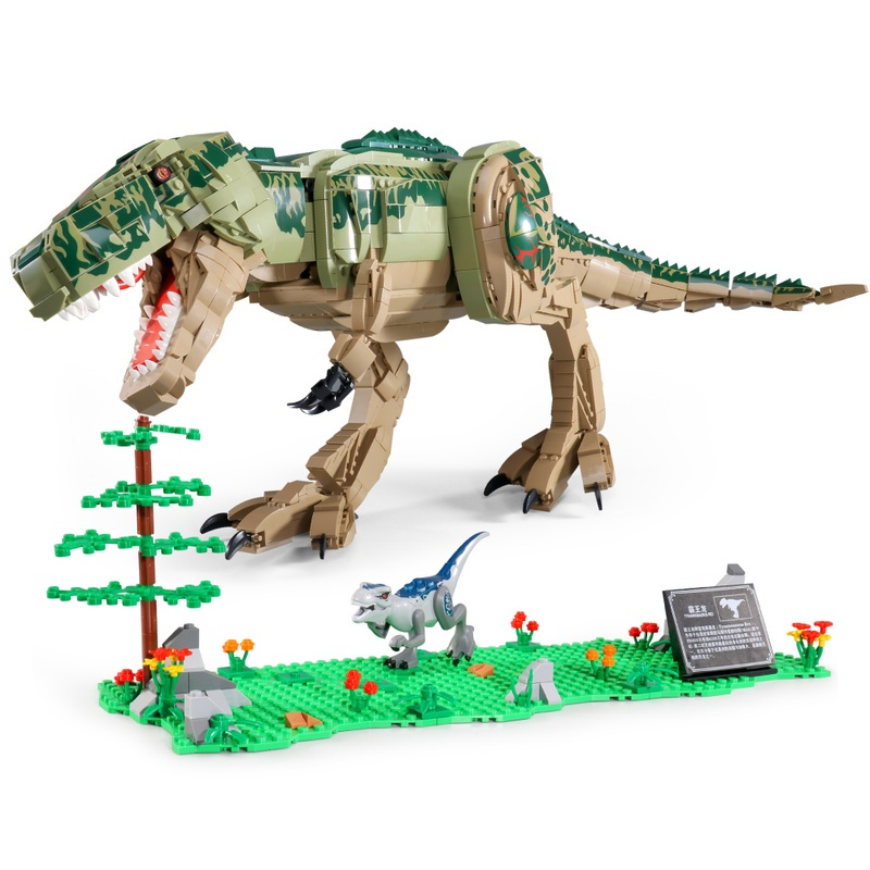 Đồ chơi Lắp ráp khủng long T-rex, 205026 Xếp hình thông minh, Mô hình khủng long