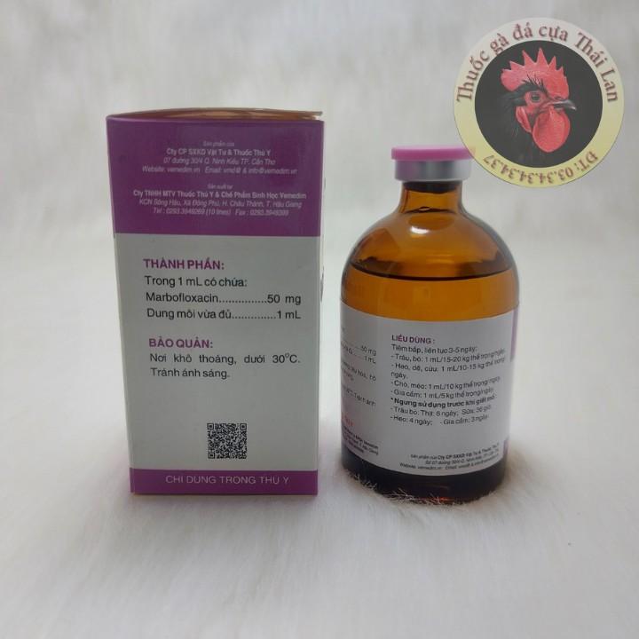 Marbo - vitryl 500 - đặc tr nhiễm trùng tiêu hóa, hô hấp - cho gà đá - 1 Chai / 100ml