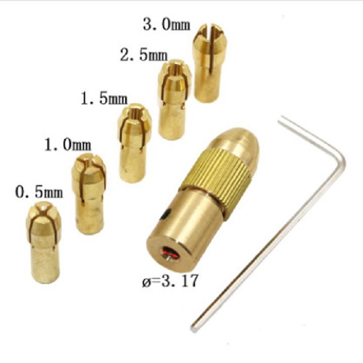 Bộ đầu kẹp đồng hoặc đầu kẹp 3 chấu cho động cơ mô tơ
