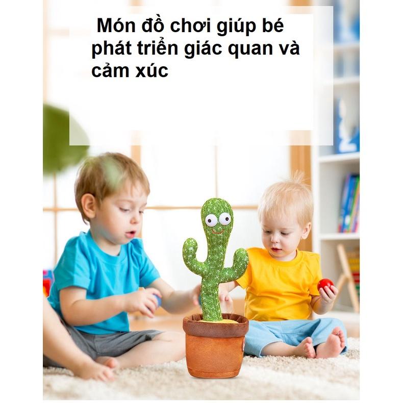 Đồ chơi Cây Xương rồng nhảy múa theo điệu nhạc vui nhộn 2 loại Có nhại tiếng và Không nhại tiếng