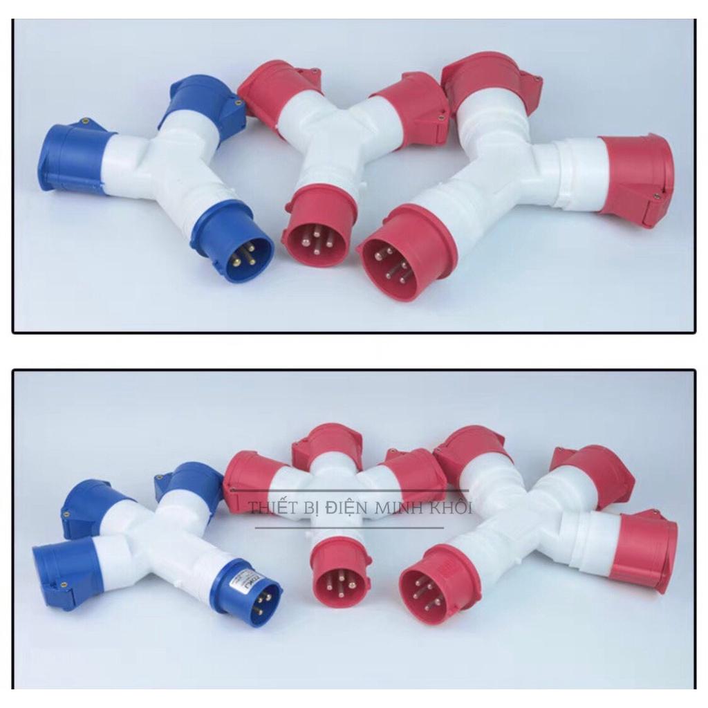 Ổ Cắm Công Nghiệp Chia 3 Chạc 16A Phích cắm công nghiệp 3 trạc