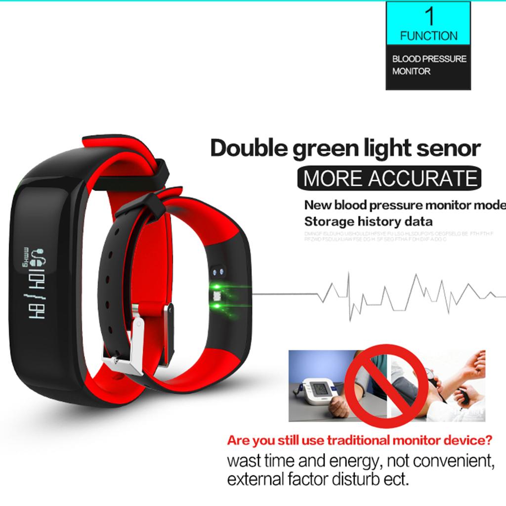 P1 SmartWatch Sweatproof Smart Watch Bracelet for Android HTC Sony Samsung Google Pixel /Pixel and iPhone 5 5S 6 6 Plus 7 Smartphones