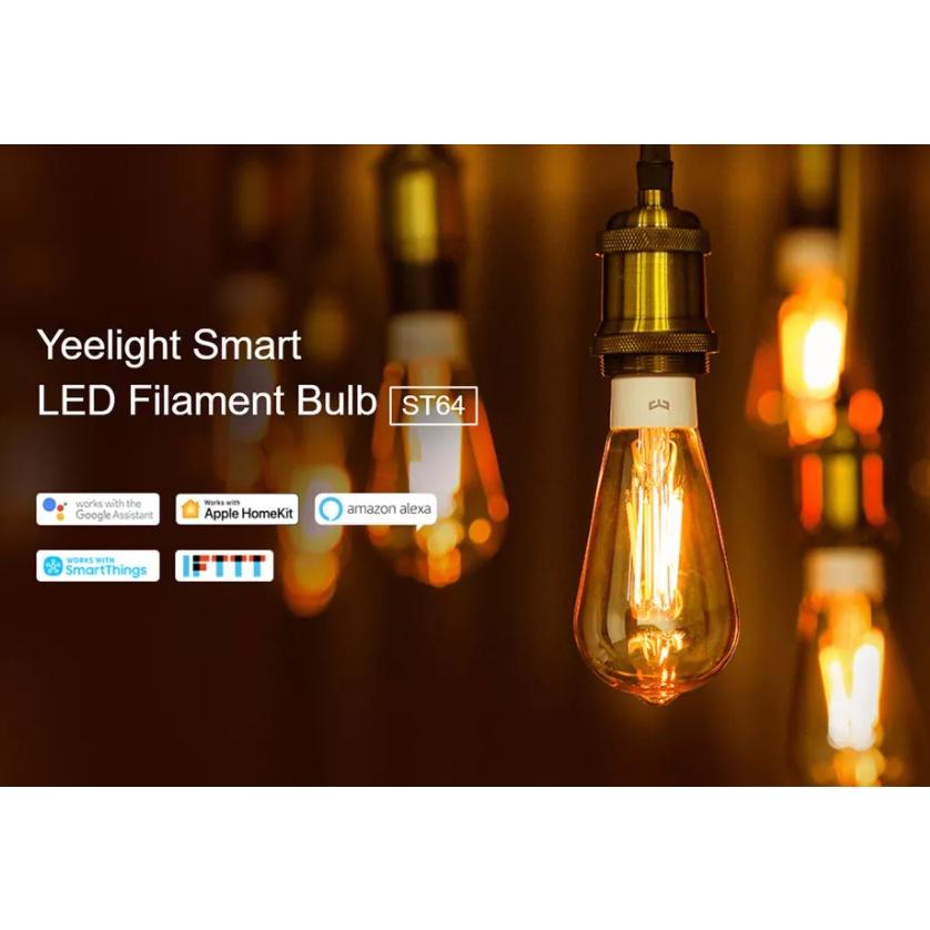 Bóng Đèn Led dây tóc Thông Minh Xiaomi Yeelight Filament Bulb ST64 đui E27 - Hỗ trợ Homekit - Edison vintage