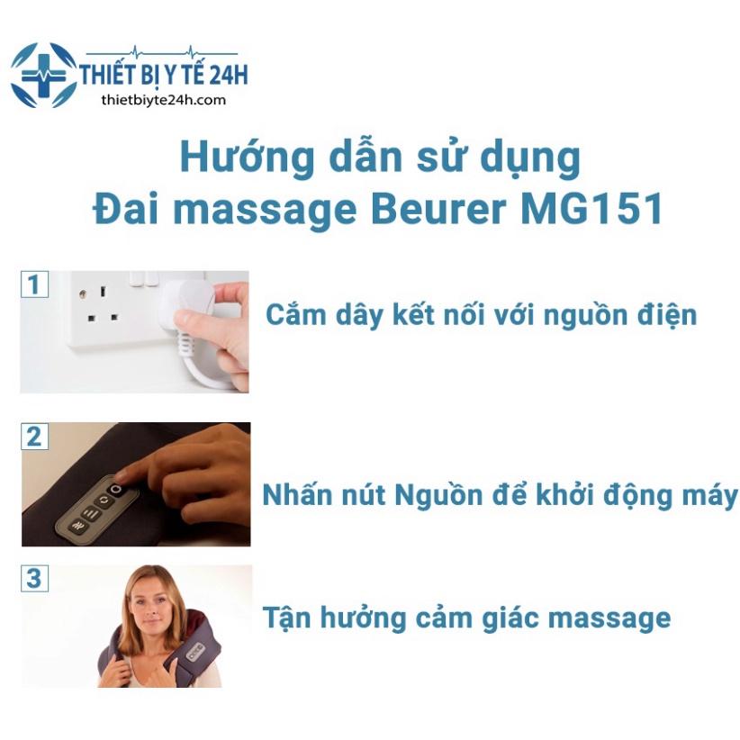 Máy Massage Cổ Vai Gáy Beurer MG151 - Xóa Bỏ Đau Mỏi Vai Gáy, Lưu Thông Khí Huyết, Giúp Ngủ Ngon