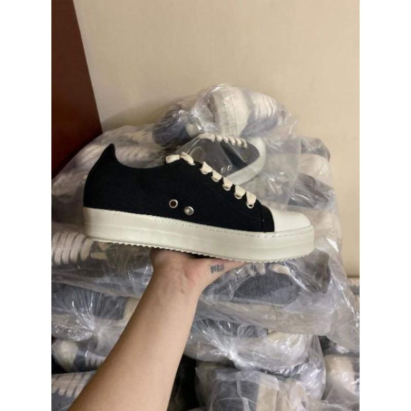 giày rick owen cổ thấp