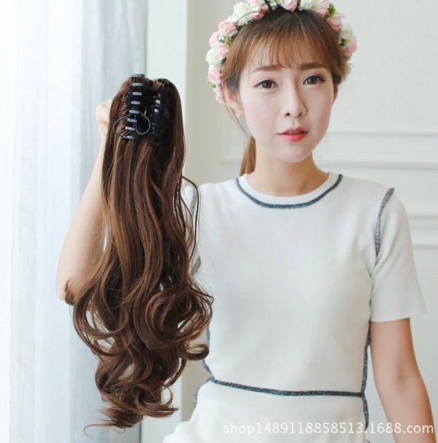 Ngoạm xoăn dài 60-65cm dày dặn chất tơ cao cấp
