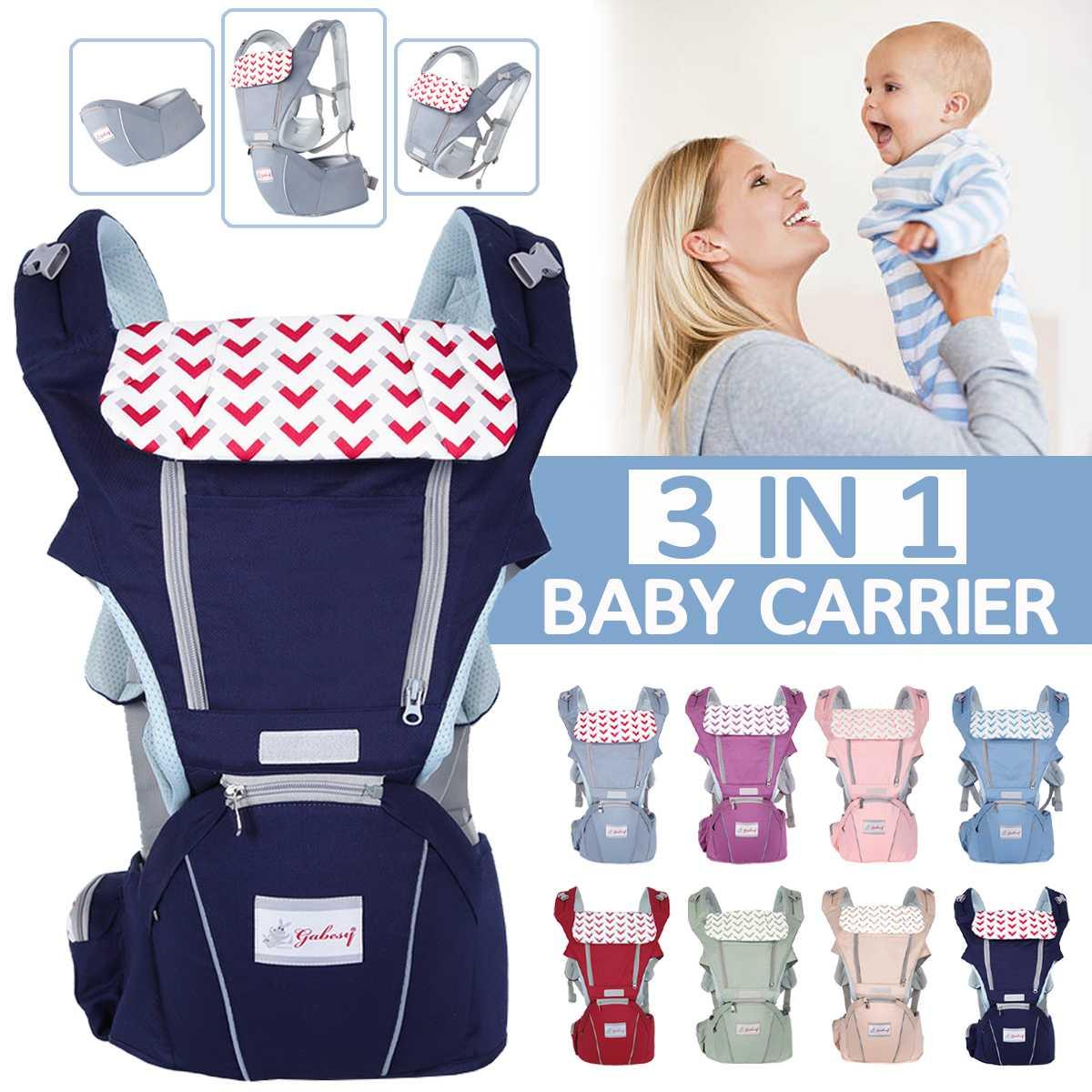 0-36 Tháng 3 Trong 1 Sling Em Bé Sơ Sinh Kid Cho Bé Hipseat Sling Mặt Trước Kangaroo Bé bọc Tàu Sân Bay Dùng Cho Bé Đi Du Lịch