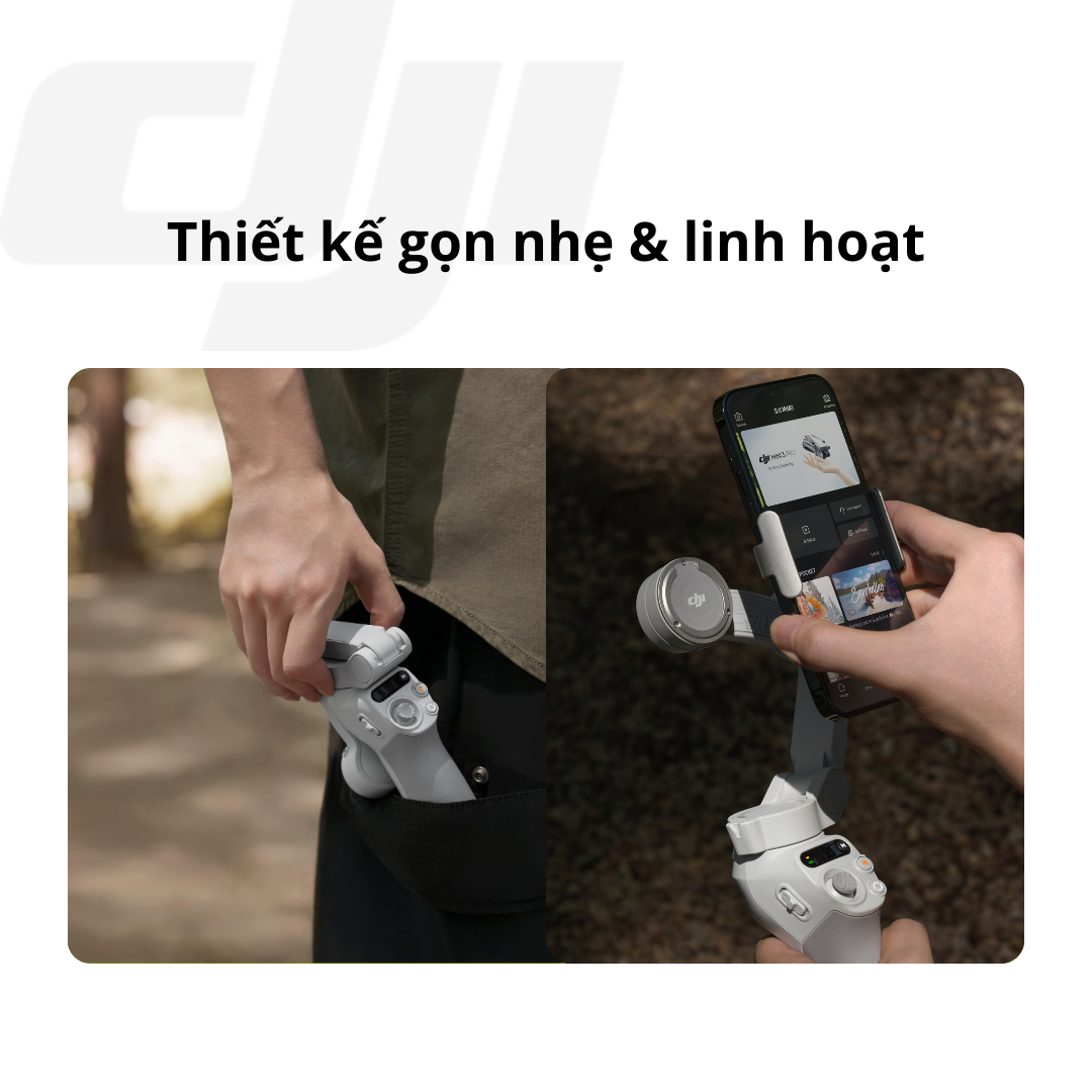 Gimbal chống rung điện thoại DJI Osmo Mobile SE gọn nhẹ theo dõi khuôn mặt (DJI OM SE) - Hàng chính hãng