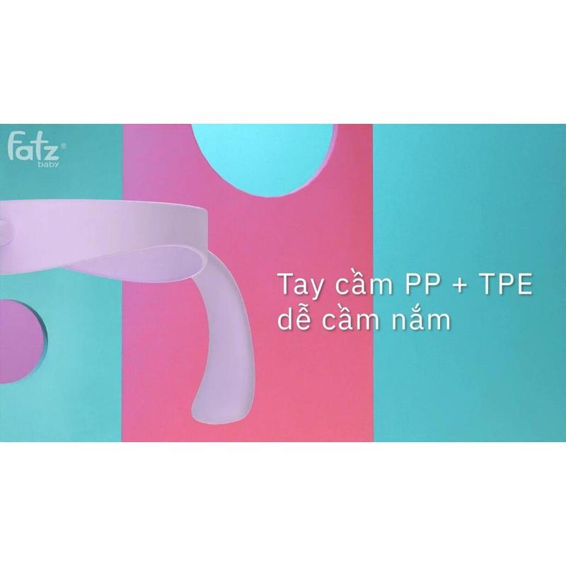 Bình uống nước PPSU bật hút 2 tay cầm với phao 360 độ 250ml Fatzbaby Fatz Sippy 2 - FB0298BT  Hàng Chính Hãng