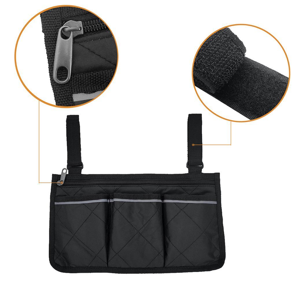 2Pcs Universal Wheelchair   Storage Organizer  Holder