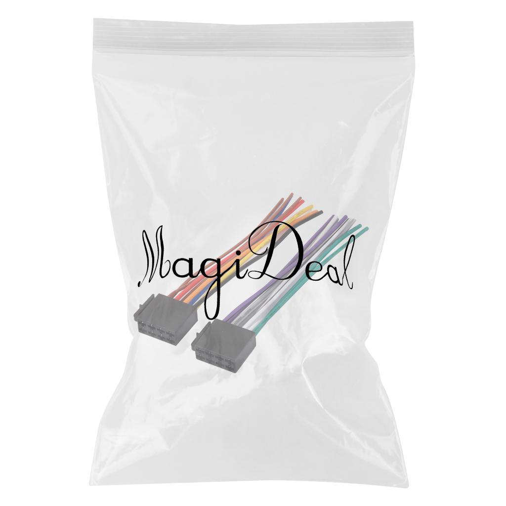 10x2Pcs Radio Audio Stereo Install Car Wire Wiring Harness Cable for