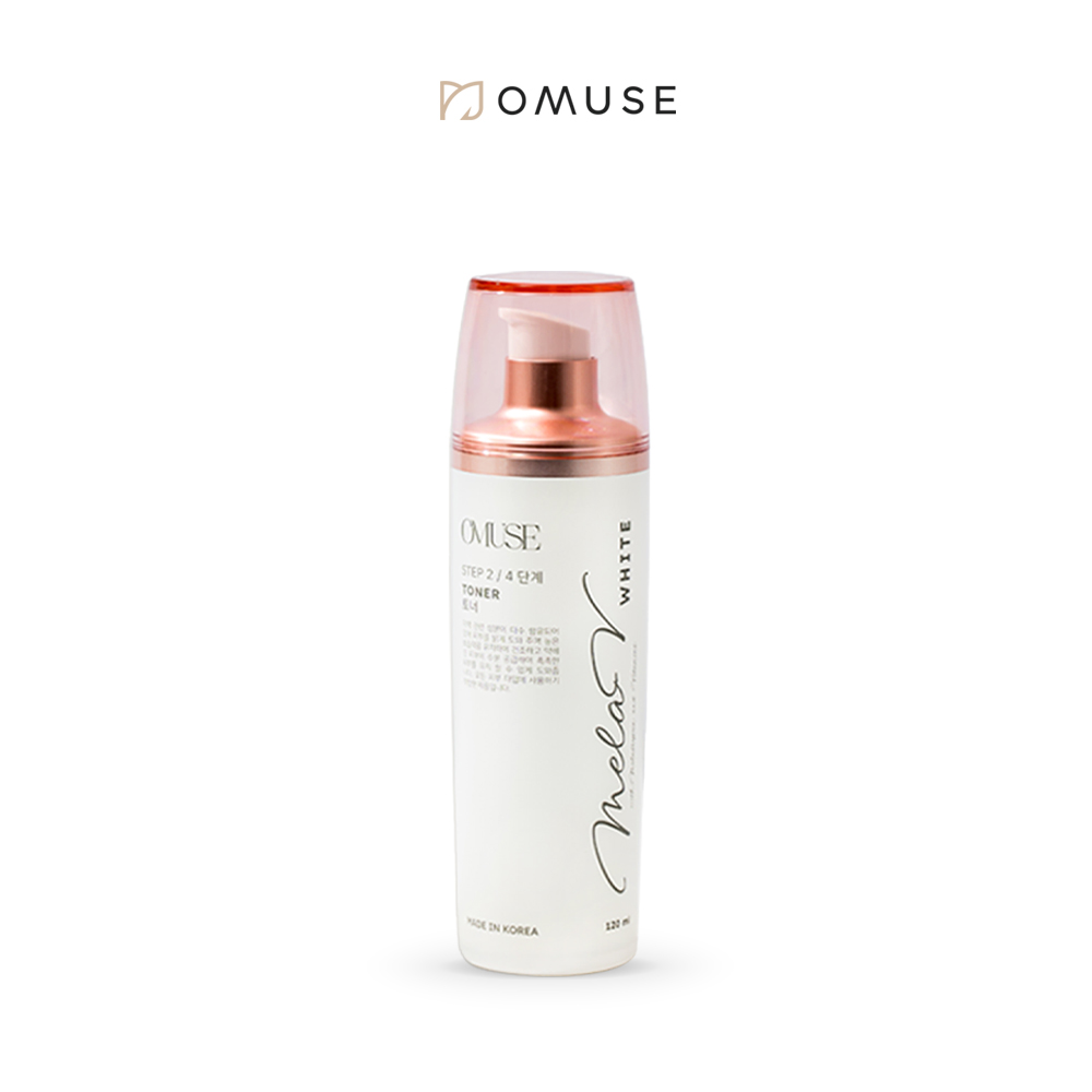Nước hoa hồng cấp ẩm, giúp mờ nám và tàn nhang cho da OMUSE MelaV White Toner 120ml