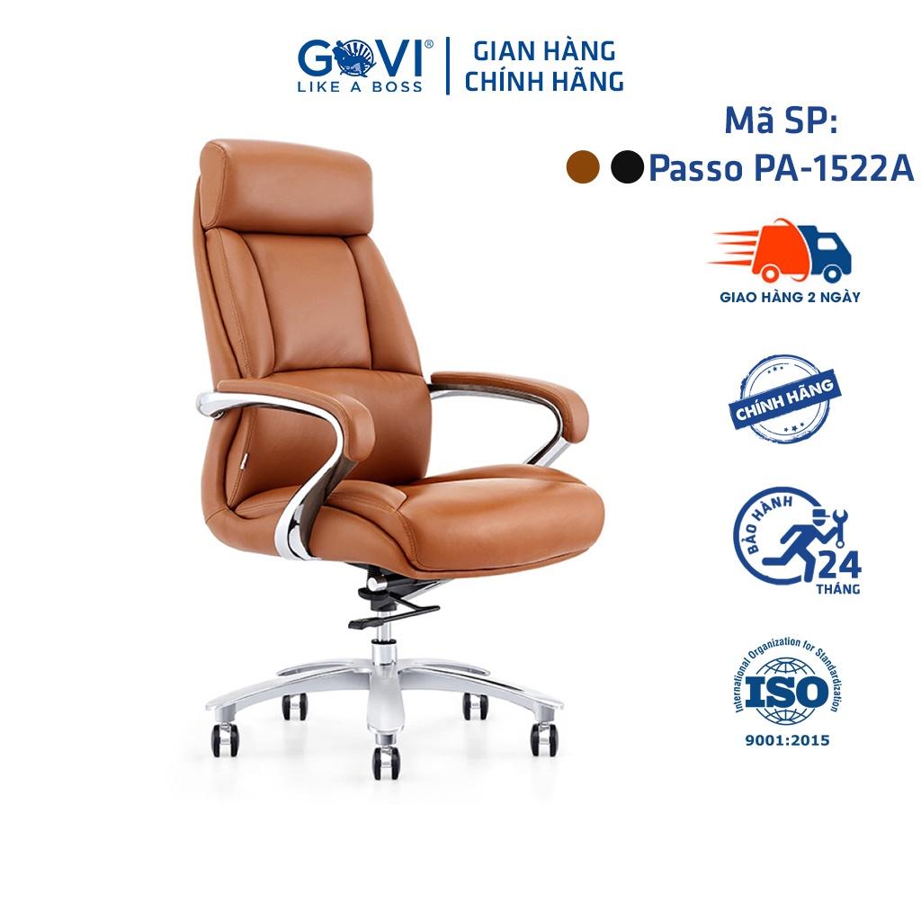 Ghế lãnh đạo GOVI Passo PA-1522A Da bò Italy nhập khẩu