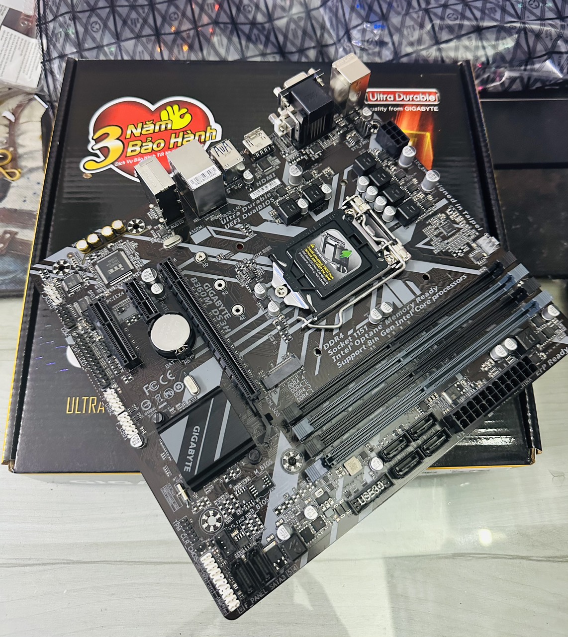 Bo Mạch Chủ (Mainboard) GIGABYTE B360M-DS3H (HÀNG CHÍNH HÃNG)