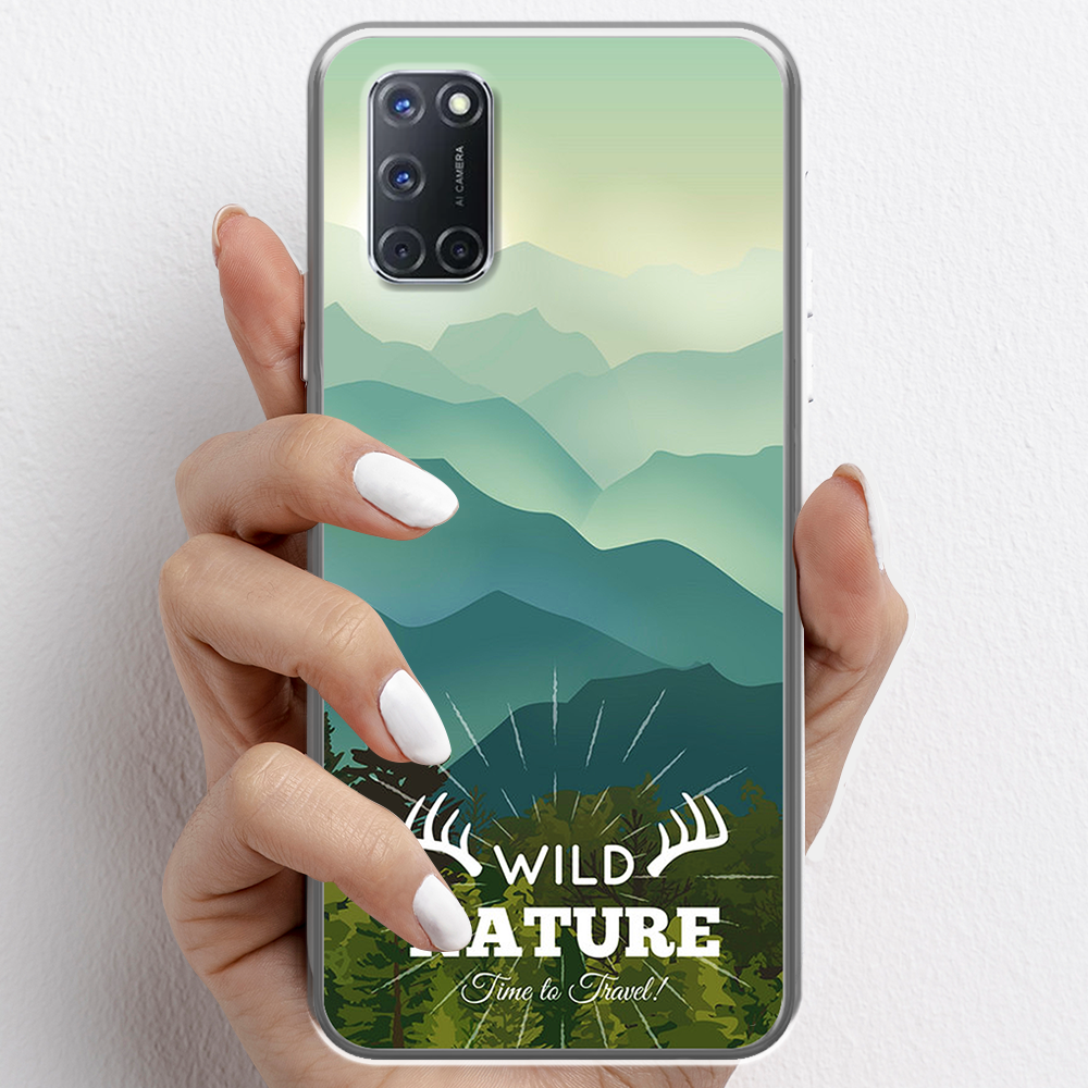Ốp lưng cho Oppo A52, Oppo A92 nhựa TPU mẫu Núi non