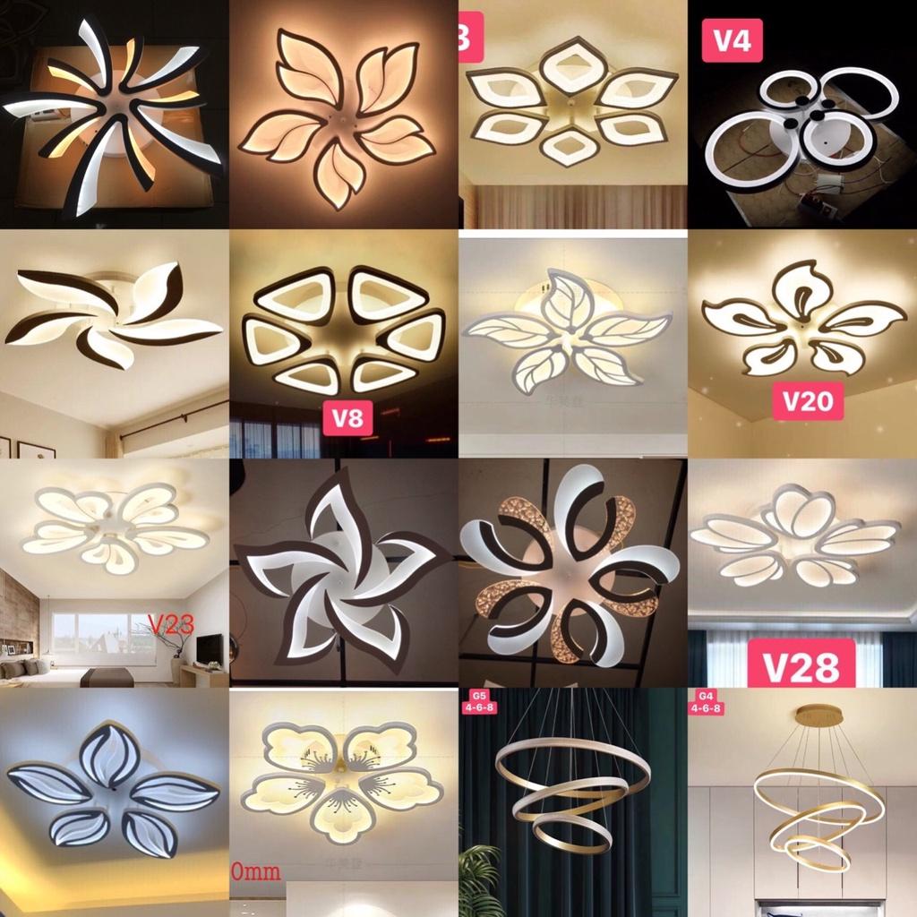 Đèn ngủ V4, đèn trần led trang trí led có điều khiển từ xa