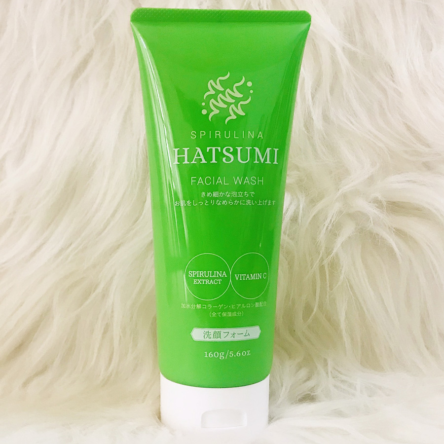 Sửa Rửa Mặt Tảo Xoắn, Vitamin C Trắng Da, Ngừa Mụn Và Dưỡng Ẩm Hatsumi Moisture Foam Cleanser