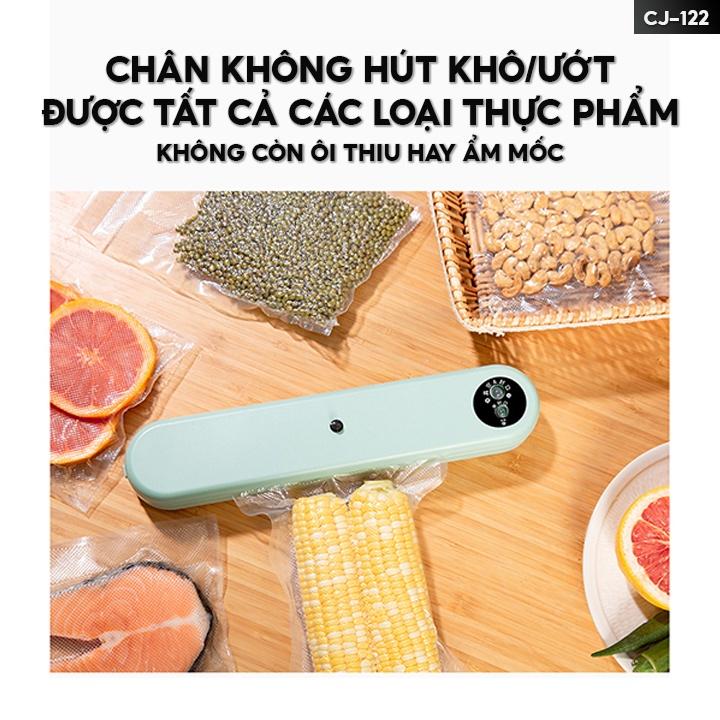 Máy Hút Chân Không Thanh Ngang Bảo Quản Thực Phẩm Sử Dụng Được Cho Mọi Loại Túi Chân Không Nhỏ Gọn CJ-122