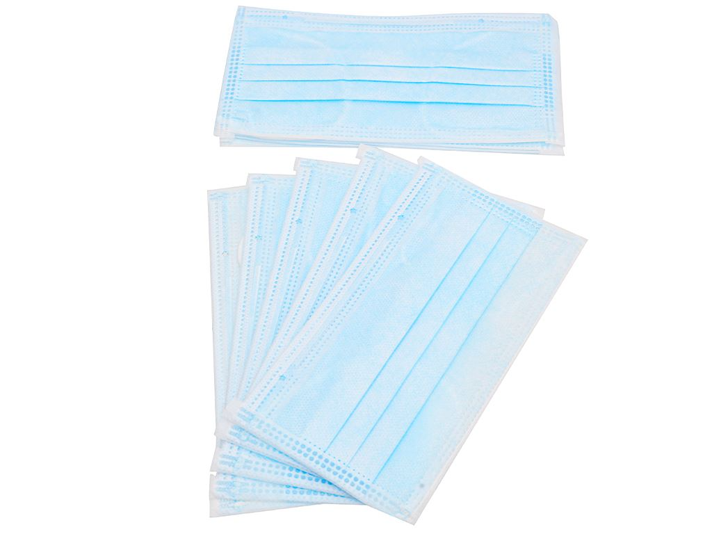 Khẩu Trang Y Tế 3 Lớp Niva Gói 10 Cái Kháng Khuẩn, Ngăn Khói Bụi, Vi Khuẩn Hàng Chính Hãng