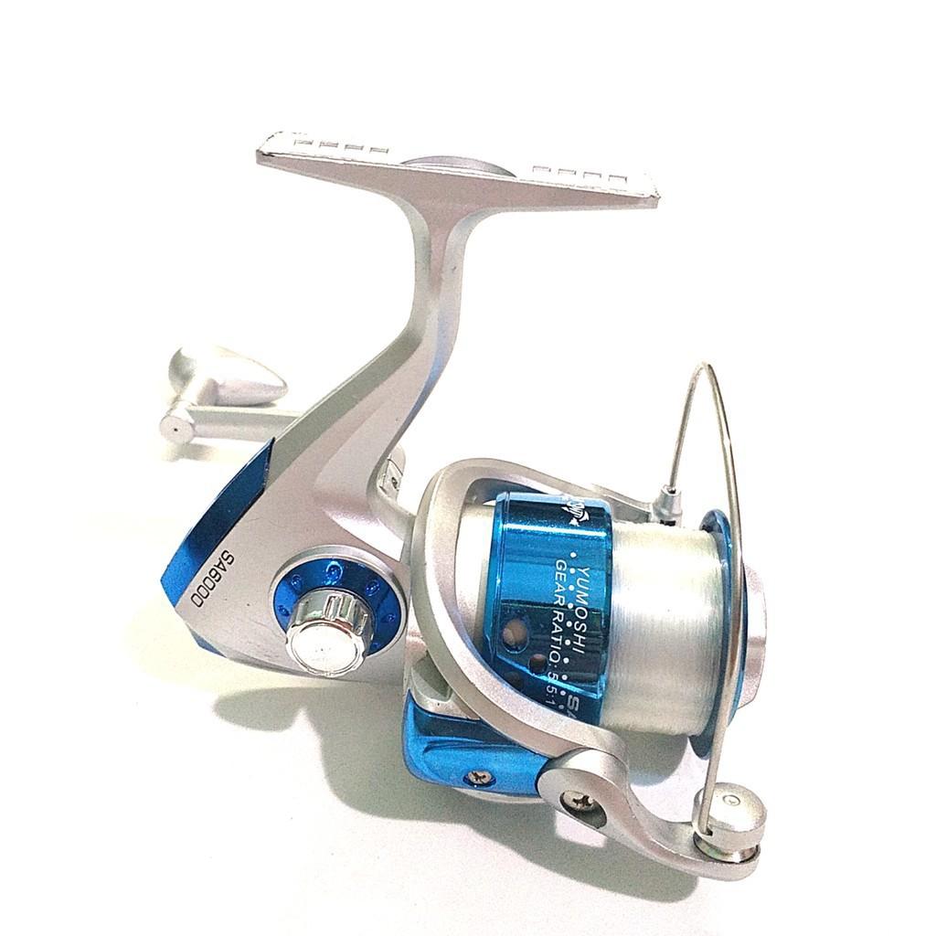 Bộ cần câu 2 khúc đặc 2m4 máy 6000 kèm phụ kiện  docaucagiangnam