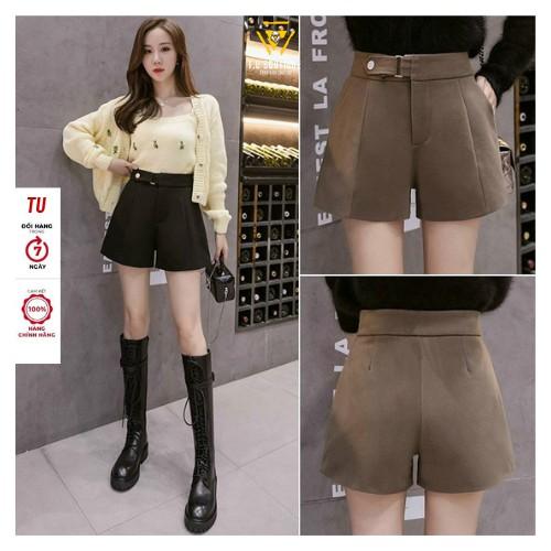 Quần short nữ cạp cao đùi nữ chất liệu vải tuyết mưa bigsize 40 - 75kg