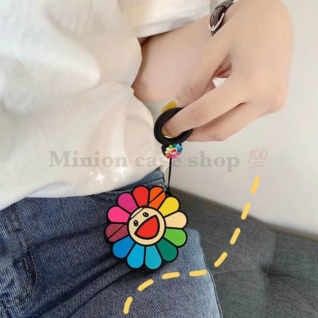 Bao Case Ốp dành cho airpod 1 và 2, tai nghe bluetooth i11,i12, i100, i9s... silicon 3D bông hoa 7 màu cao cấp