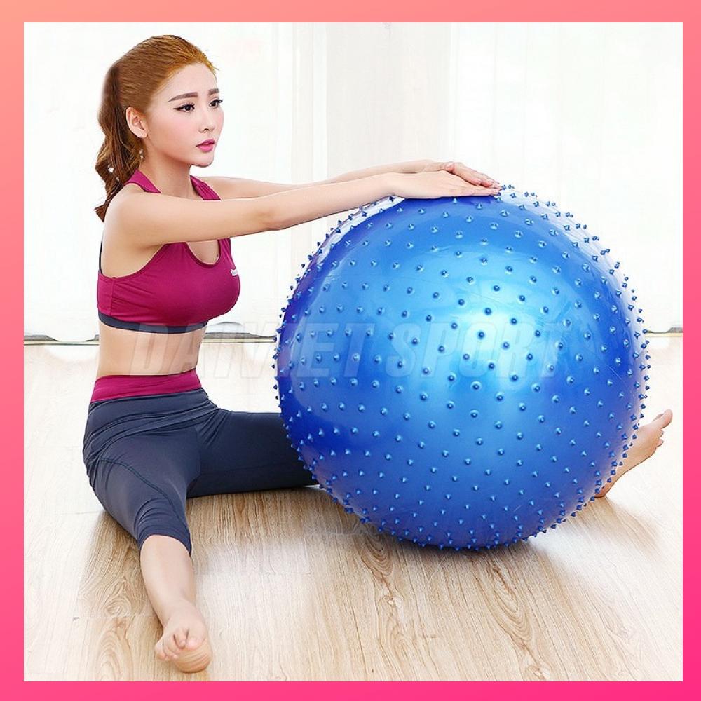 Bóng tập yoga có gai 65cm nhỏ gọn dễ sử dụng