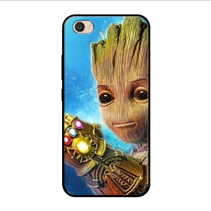 Ốp lưng điện thoại Vivo V5 PLUS viền silicon dẻo TPU  hình Baby Groot - Hàng chính hãng