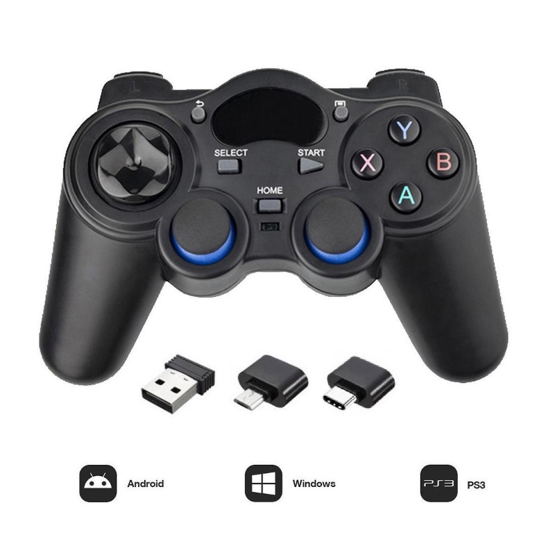 Gamepad khônd dây T850 wireless + OTG cho máy tính - Android - Smart TV