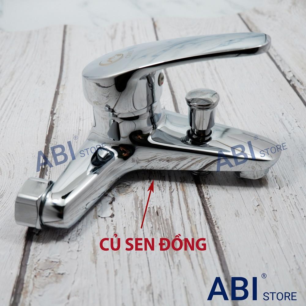 Củ sen nóng lạnh thân đồng mạ crome , bộ vòi sen tắm hàng đẹp giá rẻ
