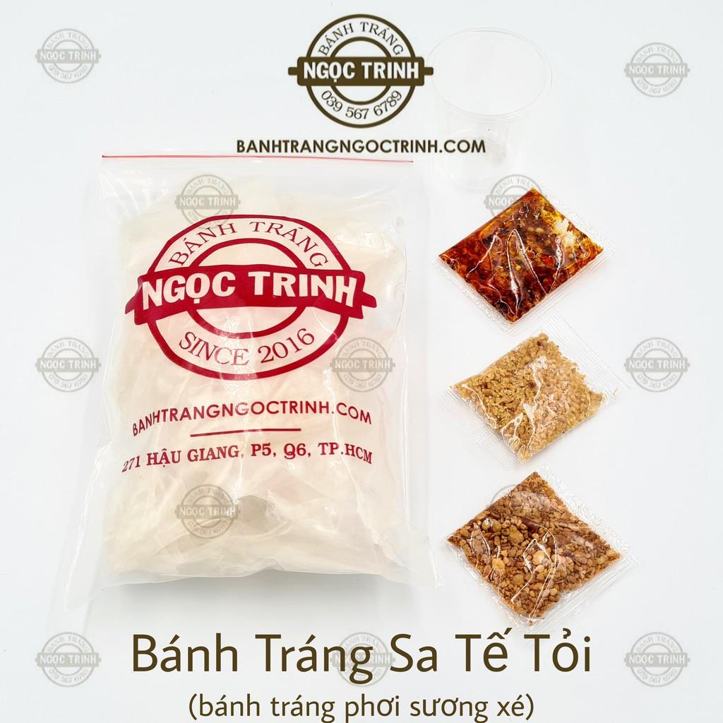 (5 Túi) Bánh tráng sa tế tỏi loại bánh tráng phơi sương xé sẵn bánh tráng Ngọc Trinh