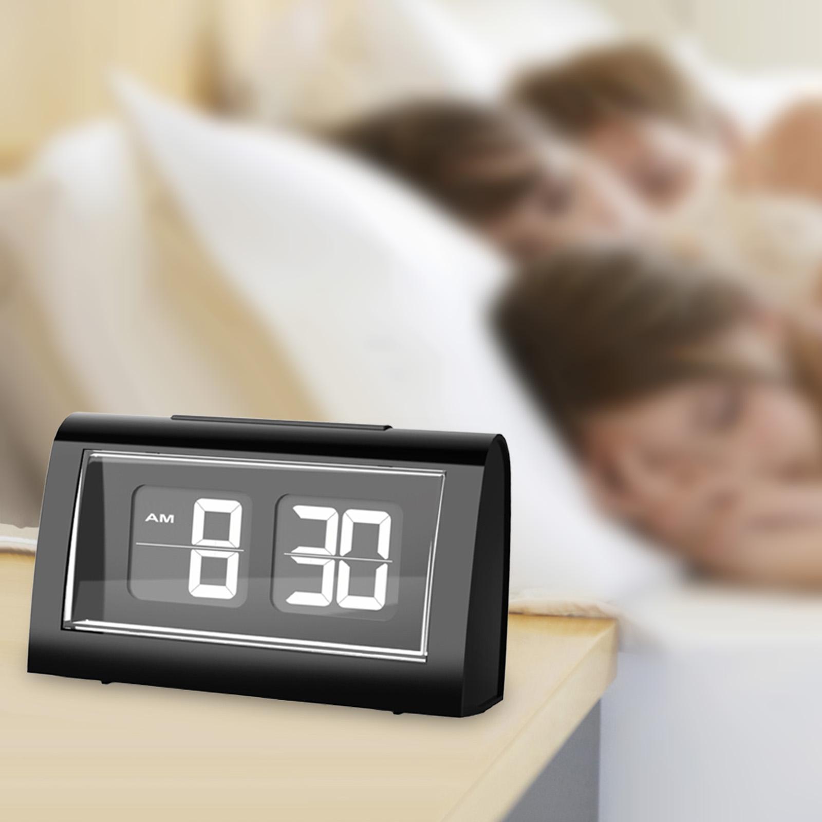Digital Alarm Clock Snooze Clock Large Number Decor Table Clock Clock for Works Hotel Dorm Bedside Dining Table