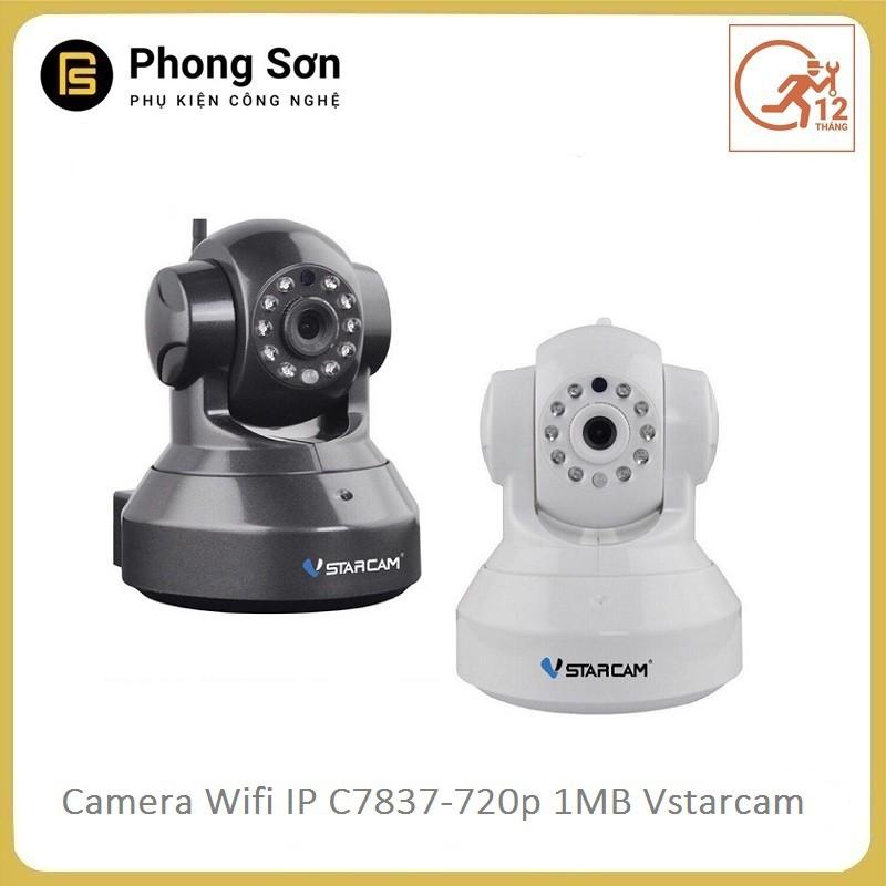 Camera wifi ip C7837 Vstarcam HD720 (màu đen+trắng ) - Hàng Chính hãng