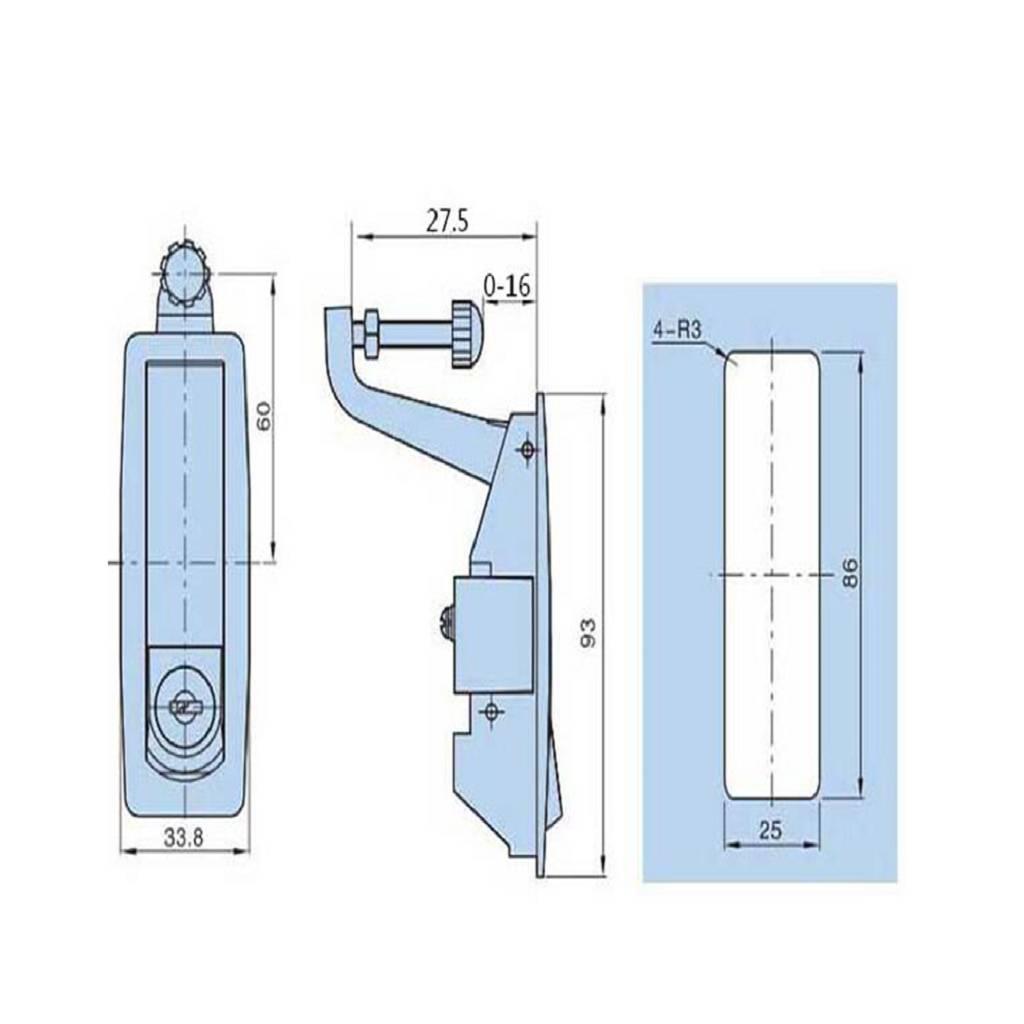 6xCompression Latch Replace for Southco C2-32-25 Flush Lever Adjustable