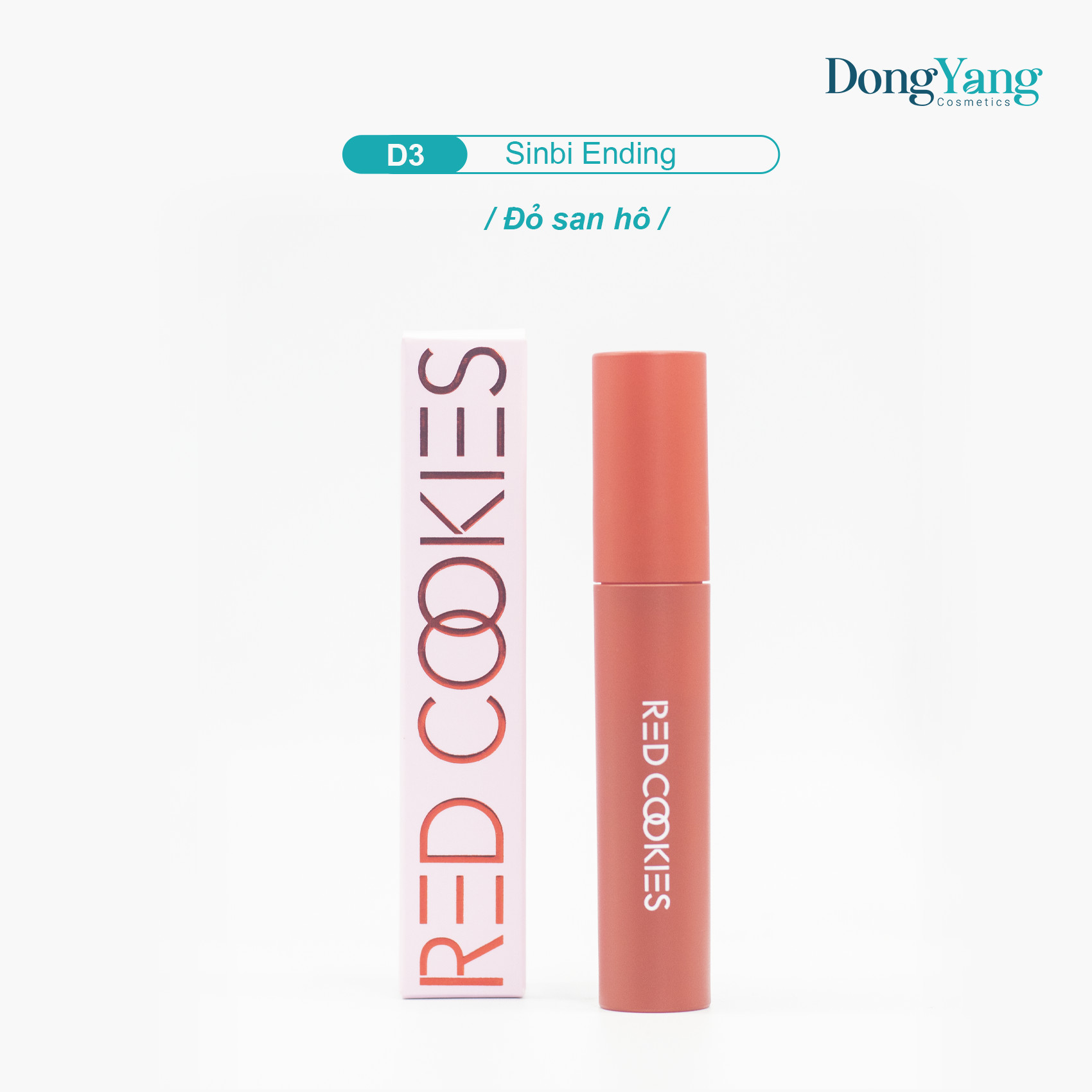 Son Lì Red Cookies Water Dew Velvet Tint Hàn Quốc Màu D3 - Đỏ San Hô