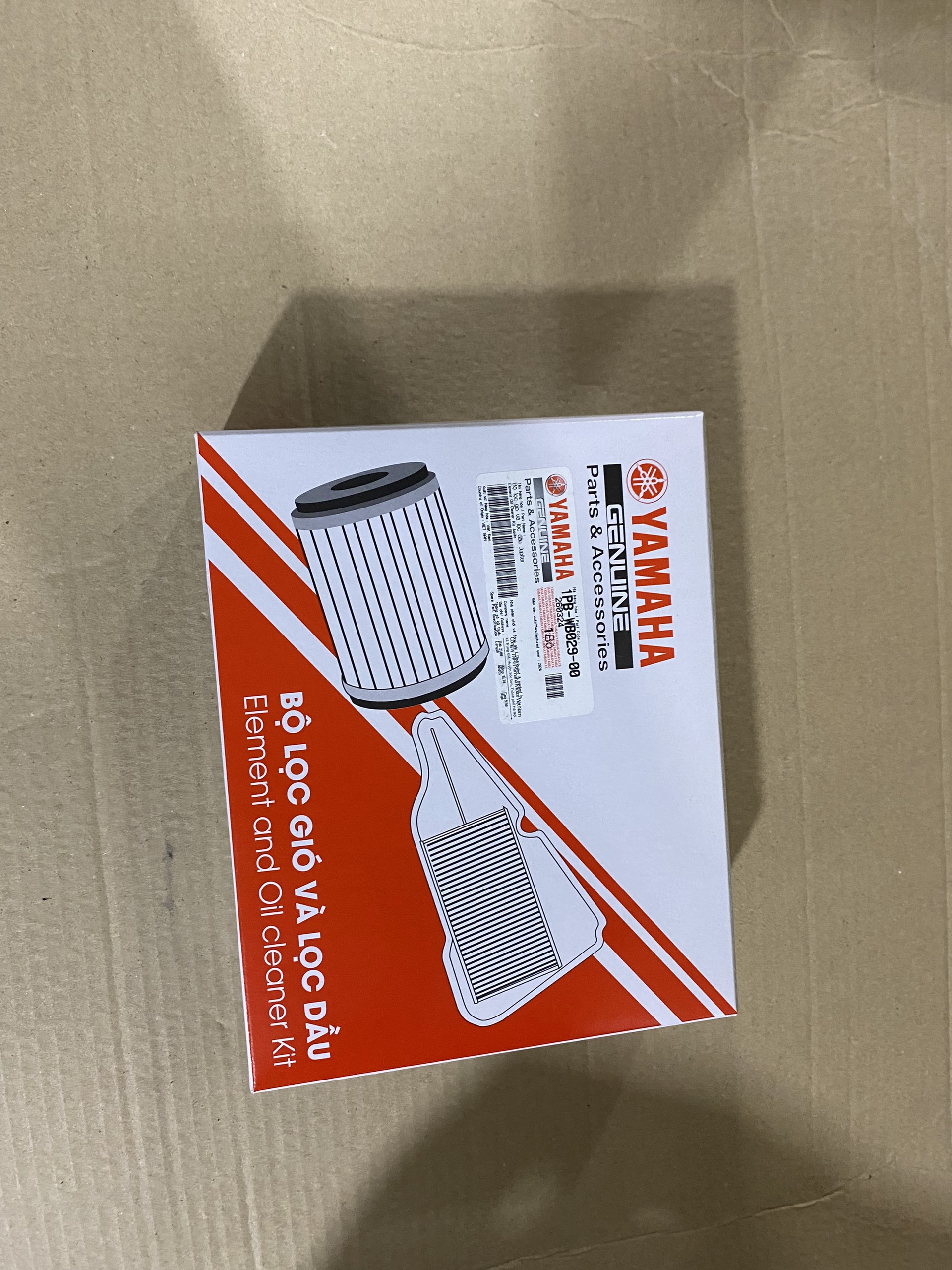 Bộ lọc gió và lọc dầu cho xe máy Yamaha Jupiter - 1PBWB0290000