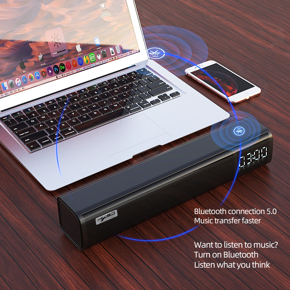 Loa Bluetooth HXSJ Q2, Loa nghe nhạc USB thẻ nhớ, FM, Dùng cho điện thoại, máy tính, tivi - Hàng chính hãng