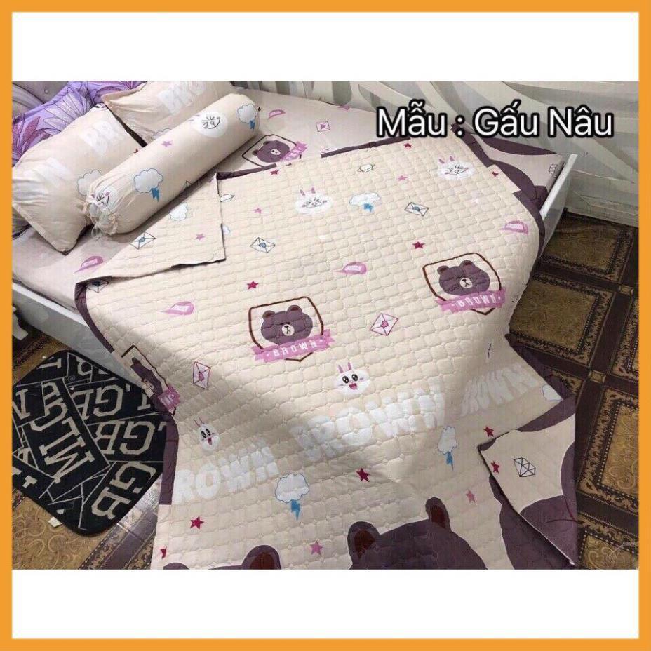 Chăn Hè Thu Trần Bông Poly Cotton mẫu Thỏ trắng