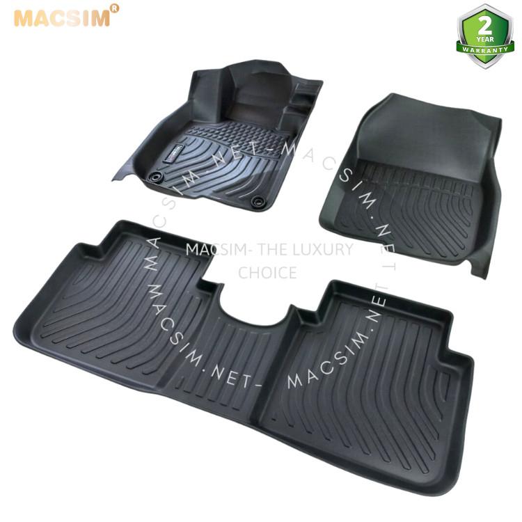 Thảm lót sàn xe ô tô Honda CRV 2017 -2022 Nhãn hiệu Macsim chất liệu nhựa TPE màu đen hàng loại 2