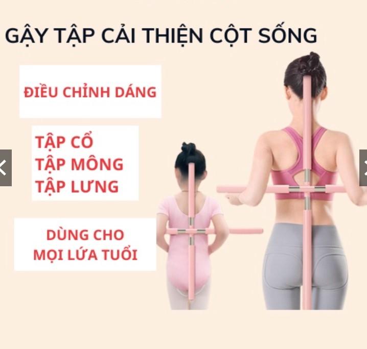 Gậy tập yoga chống gù lưng, Gậy yoga tập lưng thẳng