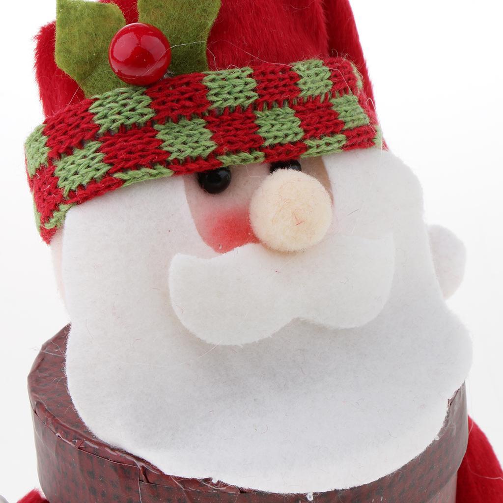 Christmas Linen Candy Boxes Gift Storage Container Table Decor